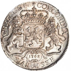 Реверс монеты Голландская республика, 1 дукатон, 1670-1793