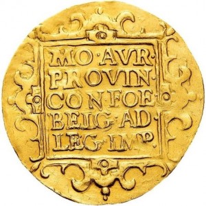 Реверс монеты Голландская республика, 2 дуката, 1645-1673