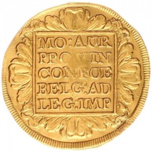 Реверс монеты Голландская республика, 2 дуката, 1673-1690