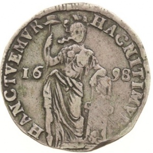 Реверс монеты Голландская республика, 1 гульден, 1698