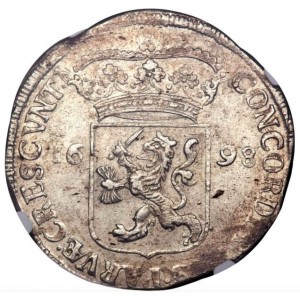Реверс монеты Голландская республика, 1 серебряный дукат, 1698