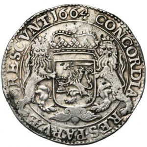 Реверс монеты Голландская республика, 1 дукатон, 1662-1668