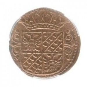 Реверс монеты Голландская республика, 1 дуит, 1673-1676