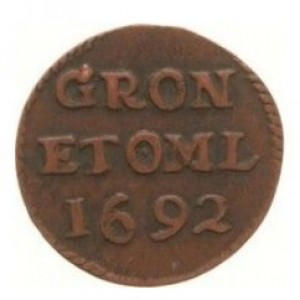 Аверс монеты Голландская республика, 1 дуит, 1681-1692