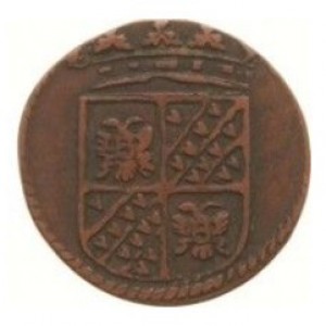 Реверс монеты Голландская республика, 1 дуит, 1681-1692