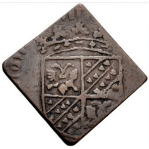 Реверс монеты Голландская республика, 1 дуит, 1682