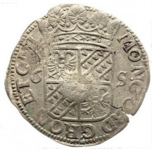Реверс монеты Голландская республика, 6 стюверов, 1673-1677