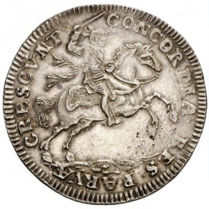 Аверс монеты Голландская республика, 1 серебряный райдер, 1682-1683