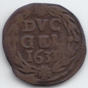 Аверс монеты Голландская республика, 1 дуит, 1626-1640