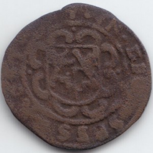 Реверс монеты Голландская республика, 1 дуит, 1626-1640