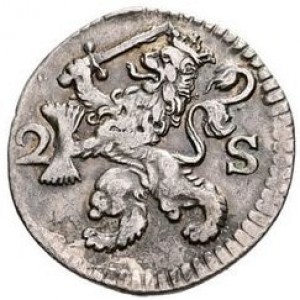 Аверс монеты Голландская республика, 2 стювера, 1614-1734