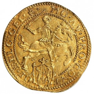 Аверс монеты Голландская республика, ½ золотого райдера, 1606-1644