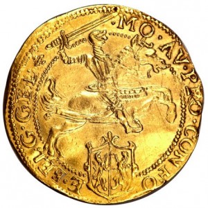 Аверс монеты Голландская республика, 1 золотой райдер, 1606-1628