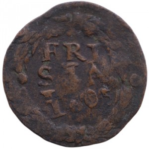 Реверс монеты Голландская республика, 1 дуит, 1604-1620