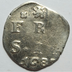 Аверс монеты Голландская республика, 2 стювера, 1675-1683
