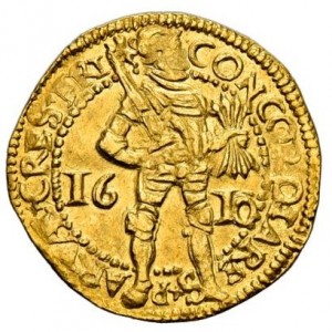Аверс монеты Голландская республика, 1 дукат, 1586-1693