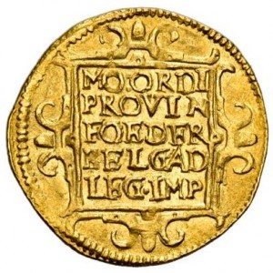 Реверс монеты Голландская республика, 1 дукат, 1586-1693
