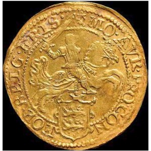 Аверс монеты Голландская республика, 1 золотой райдер, 1607-1628
