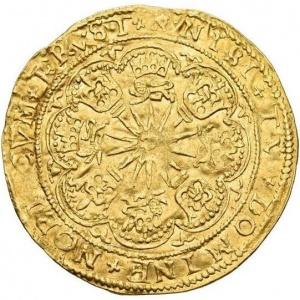 Реверс монеты Голландская республика, ½ розенобля, 1600