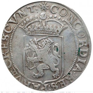 Реверс монеты Голландская республика, 1 серебряный дукат, 1659-1664