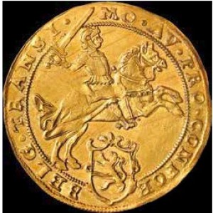 Аверс монеты Голландская республика, 1 золотой райдер, 1607-1620
