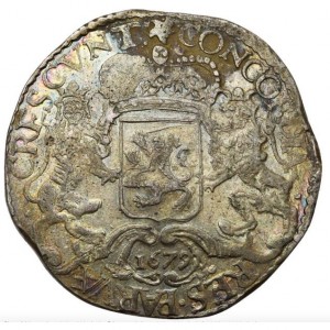 Реверс монеты Голландская республика, 1 серебряный райдер, 1672-1692