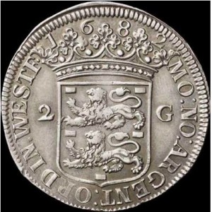 Реверс монеты Голландская республика, 2 гульдена, 1682