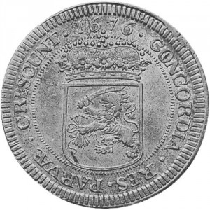 Реверс монеты Голландская республика, 1 серебряный дукат, 1673-1678