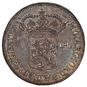 Аверс монеты Голландская республика, 3 гульдена, 1695-1700