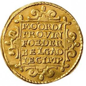 Реверс монеты Голландская республика, 2 дуката, 1660-1673