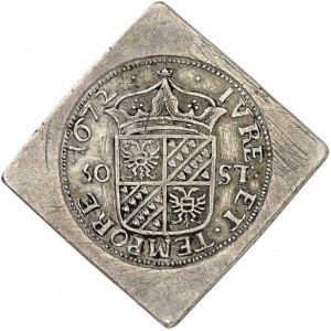 Аверс монеты Голландская республика, 50 стюверов, 1672