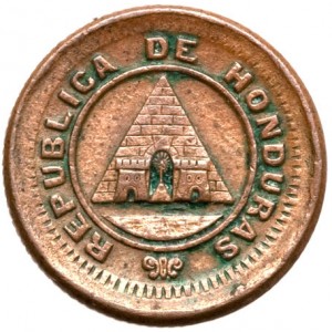 Аверс монеты Гондурас, ½ сентаво, 1881-1891