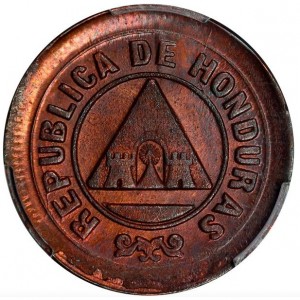 Аверс монеты Гондурас, 1 сентаво, 1890-1908