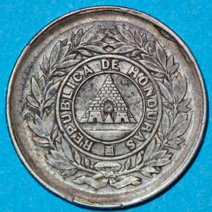 Аверс монеты Гондурас, 5 сентаво, 1884-1902
