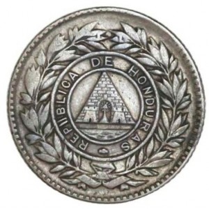 Аверс монеты Гондурас, 10 сентаво, 1884-1900