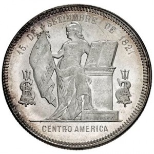 Реверс монеты Гондурас, 1 песо, 1894-1896