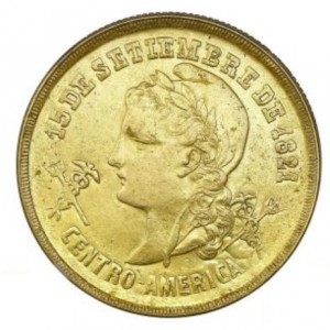 Аверс монеты Гондурас, 20 песо, 1888-1908