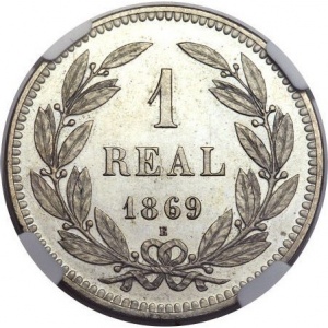Реверс монеты Гондурас, 1 реал, 1869-1870
