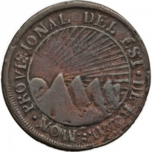 Аверс монеты Гондурас, 2 реала, 1851