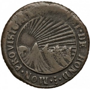 Аверс монеты Гондурас, 2 реала, 1852