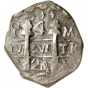 Аверс монеты Гондурас, 4 реала, 1823-1824