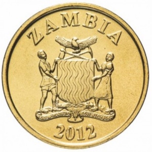 Аверс монеты Замбия, 10 нгве, 2012-2017