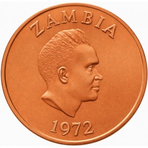 Аверс монеты Замбия, 1 нгве, 1968-1978