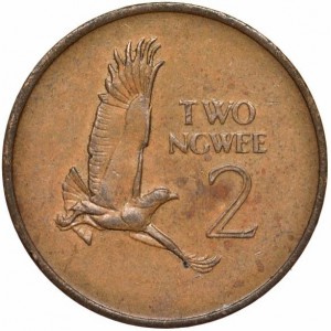 Реверс монеты Замбия, 2 нгве, 1968-1978