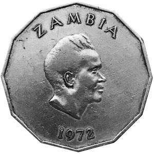 Аверс монеты Замбия, 50 нгве, 1972-1983