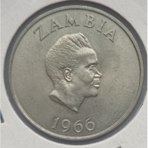Аверс монеты Замбия, 1 шиллинг, 1966