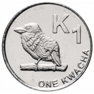 Реверс монеты Замбия, 1 квача, 2012-2019
