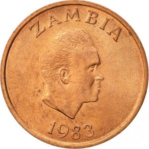 Аверс монеты Замбия, 1 нгве, 1982-1983