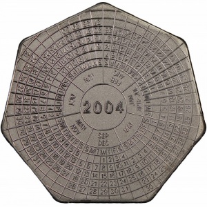 Реверс монеты Замбия, 1000 квач, 2000-2004, Годовой календарь