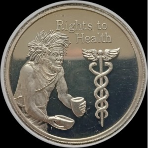 Реверс монеты Замбия, 500 квач, 1994, Права человека - Право на здоровье